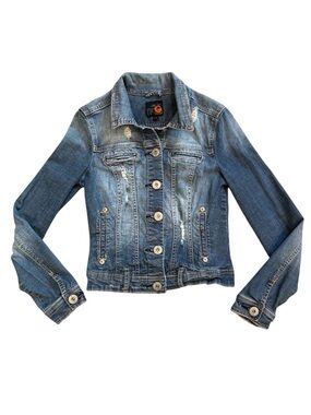 G by Guess | Distressed Denim Jacket